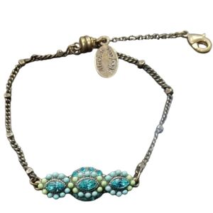*Rare* Swarovski MICHAL NEGRIN "Multi Eyes" bracelet blue crystal vintage